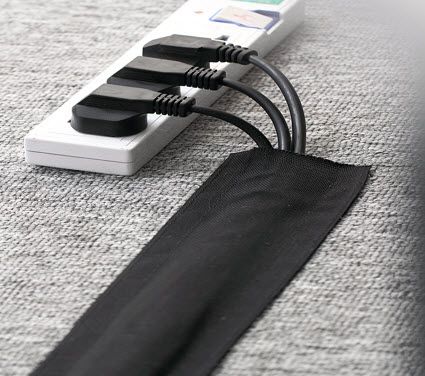 Cable Sock Cover - Black