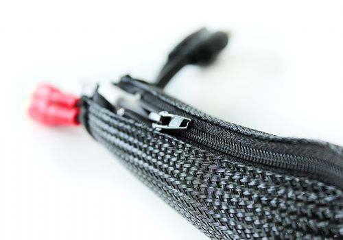 Cable Sock With Zip - White